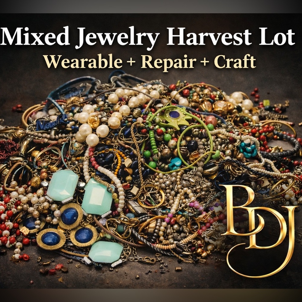 BDJ Maker’s Run • Jewelry Harvest Lot • 2 lb • Wearable + Repair + Craft